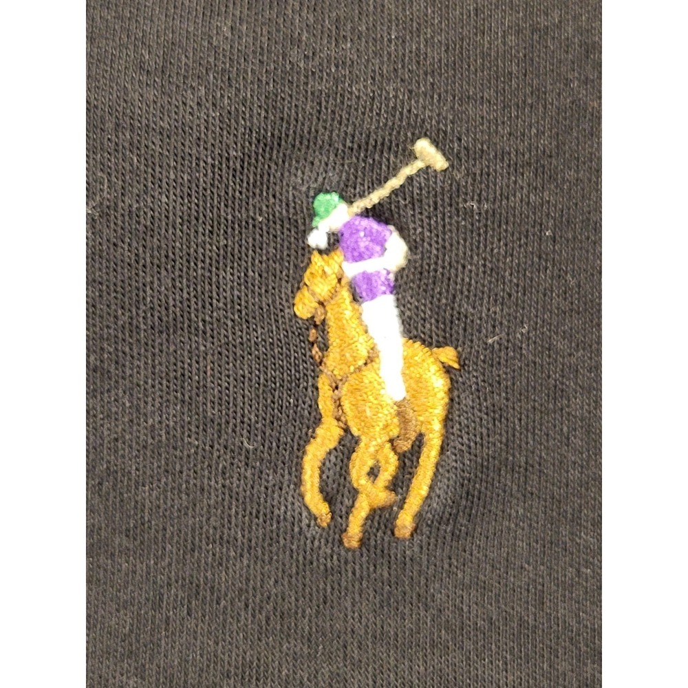 Ralph Lauren Polo Shirt Mens XXL Black Short Sleeve Classic Flesh Pony